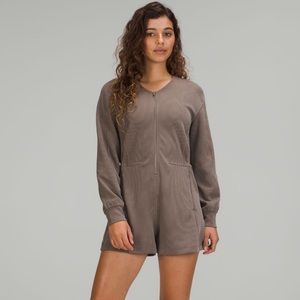 Lululemon Ribbed Softstreme Long-Sleeve Romper Nomad